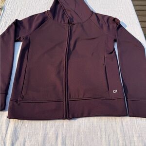 GAP Purple Fleece Jacket with Stand-Up Collar
